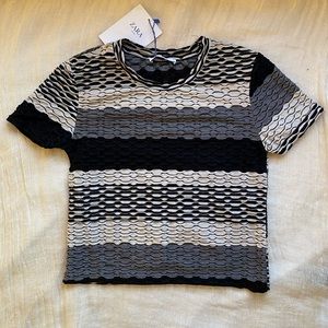 Zara Top Scalloped Trim